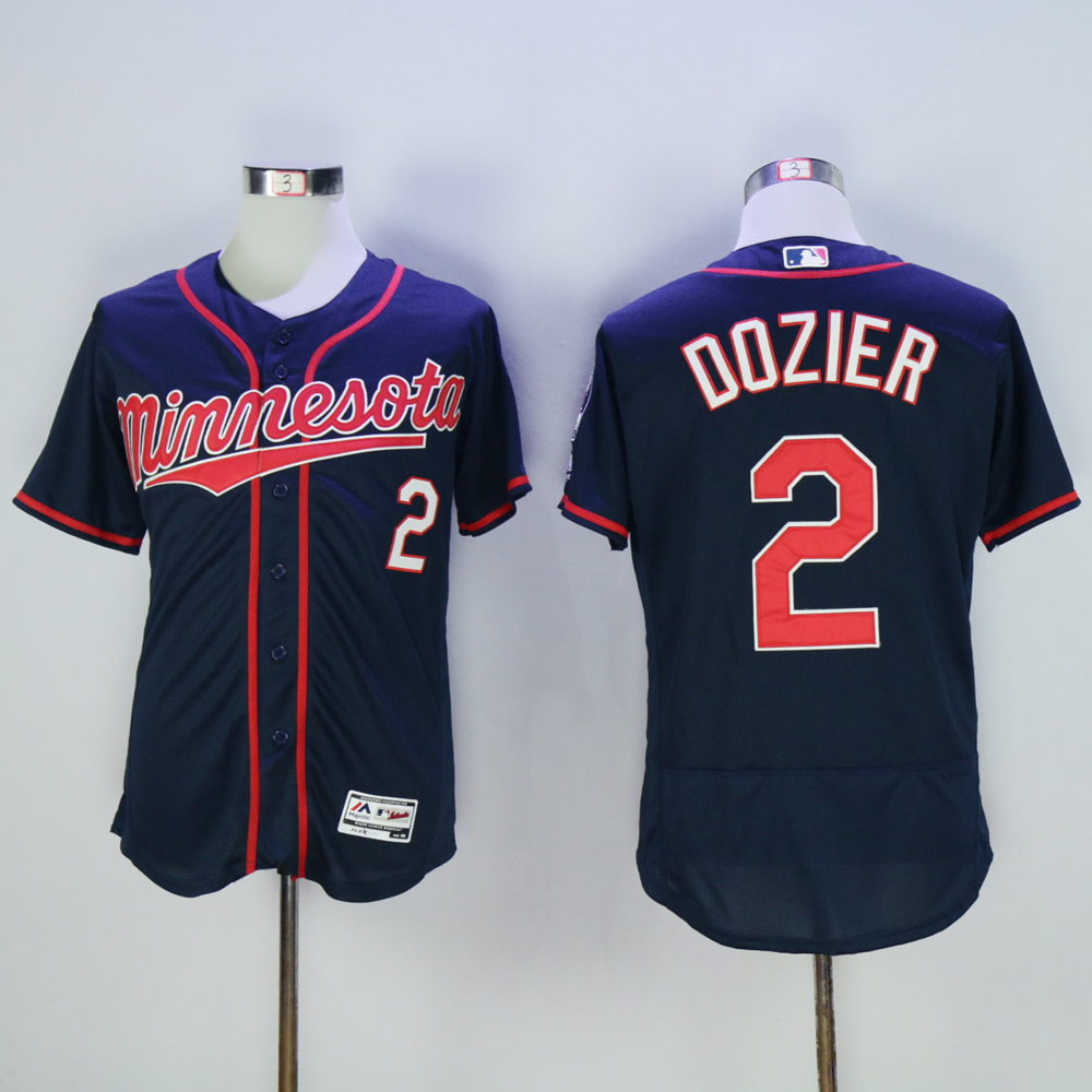 Men Minnesota Twins #2 Dozier Blue MLB Jerseys